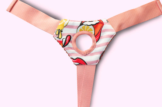 Base Strap-On Pink Lips pour Harnais Josephine