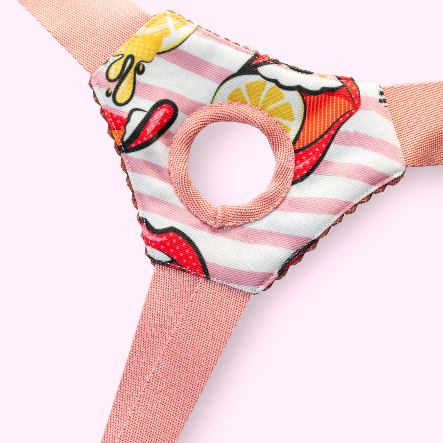 Base Strap-On Pink Lips pour Harnais Josephine