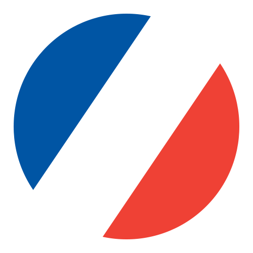 Logo made in france pour harnais artisanaux de la marque Gouts Doux en textile fabriqués à la main. 